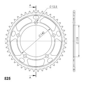 Supersprox Rear sprocket 1790.44