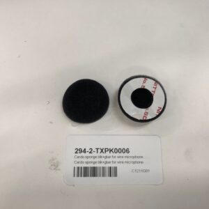 Cardo sponge blk+glue for wire microphone