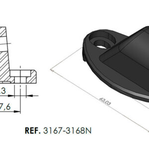 Puig Adapter Rear Mirror Left Retr.Hi-Tech I,Ii,Iii,