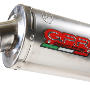 GPR Kawasaki Zx-7R ZX750F 2001/02 EC-Approv. bolt-on silencer Inox Tondo / Round