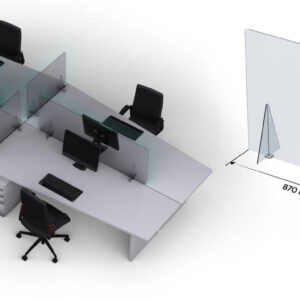 Puig Desktop Dividing Screen 900X800 C/Clear