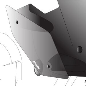 Puig Downforce Naked Side Spoilers Kawasaki Zh2 C/Red