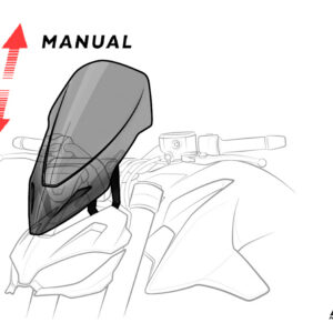 Puig Windshield New Gen. Touring Ducati Diavel 1260/S 1
