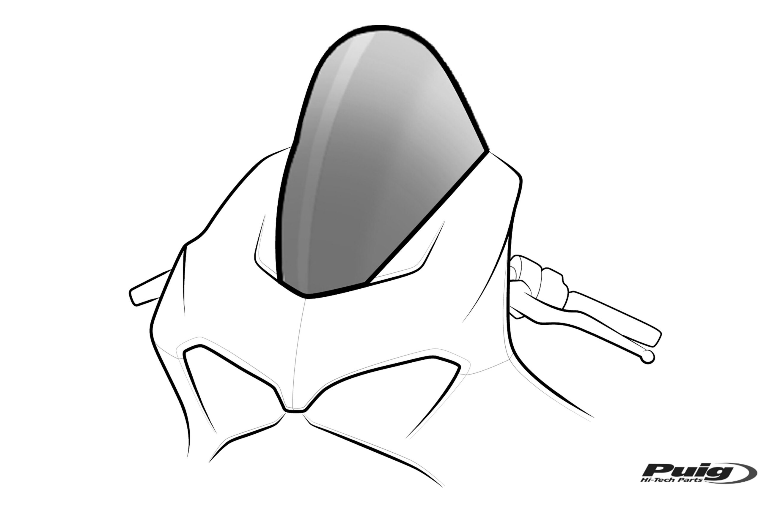 Puig R-Racer Screen Kawasaki Ninja 650 20' C/Smoke