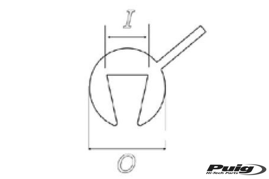 Puig 50M Protector Plastic 3X1,5 C/Black