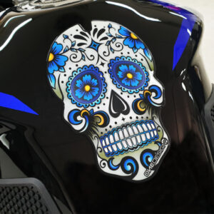 Puig Tank Pad Skull C/Blue