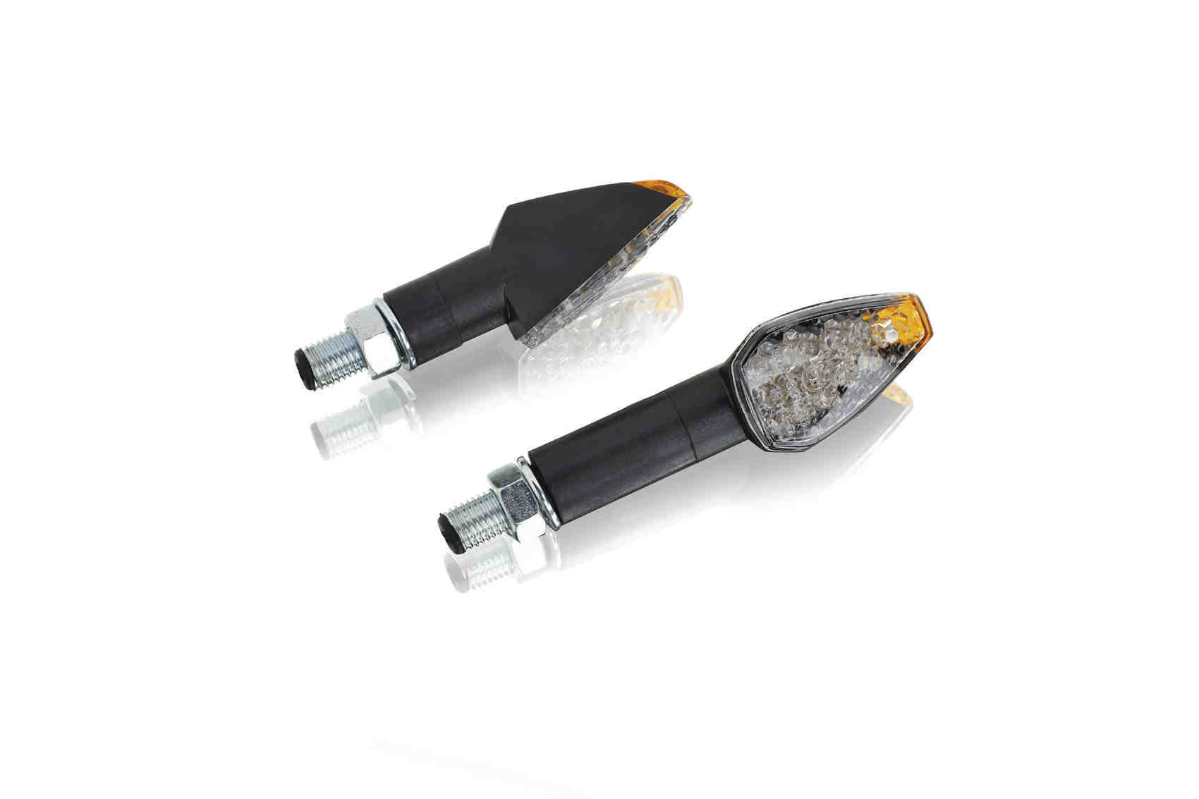 Puig Turn Light Peak Short Black Leds Homologated