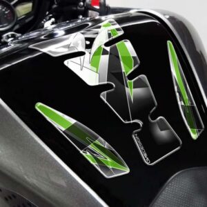 Puig Tank Pad Wings Kawasaki C/Black-Green