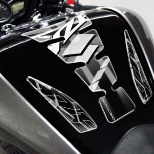 Puig Tank Pad Mod.Wings Yzf C/Silver-Black