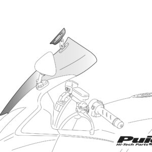 Puig Touring Shields W/Visor Kawasaki Er6F 12-17' C/Smo