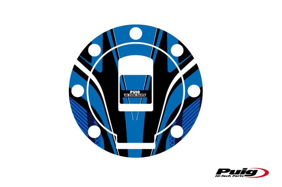 Puig Fuel Cap Cover Mod. Radical Yamaha C/Blue