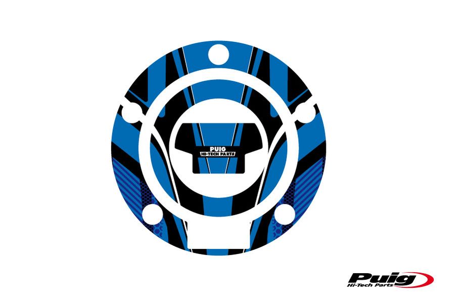 Puig Fuel Cap Cover Mod. Radical Yamaha C/Blue