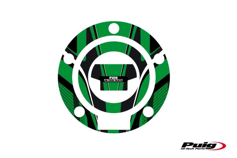 Puig Fuel Cap Cover Mod. Radical Yamaha C/Green