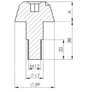 Puig Bar End Aluminum Large Bmw/Suzuki C/Black