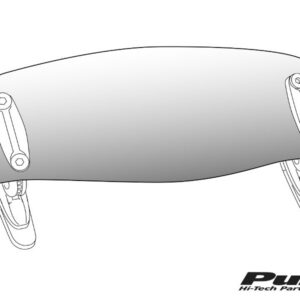 Puig Multiregulable Visor Univ. 325X102Mm C/Clear