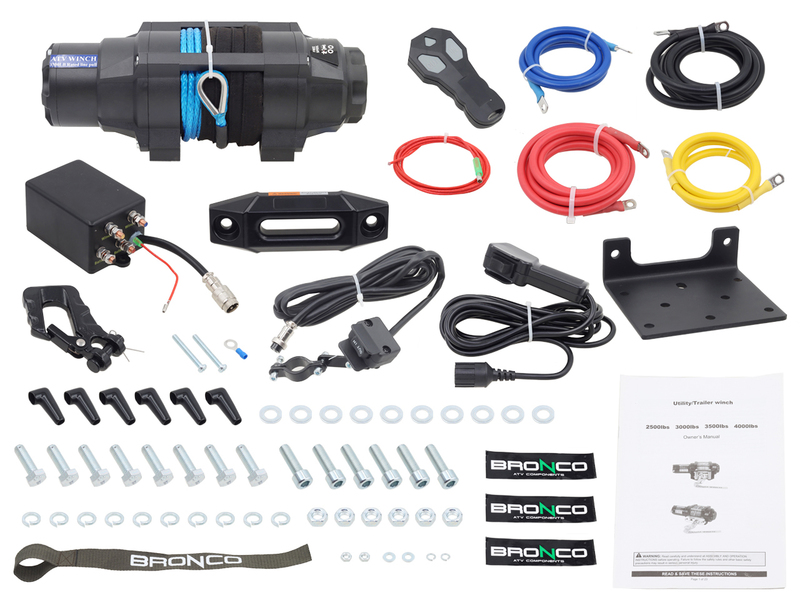 Bronco HDCS WINCH 3500 synthetic line, remote control