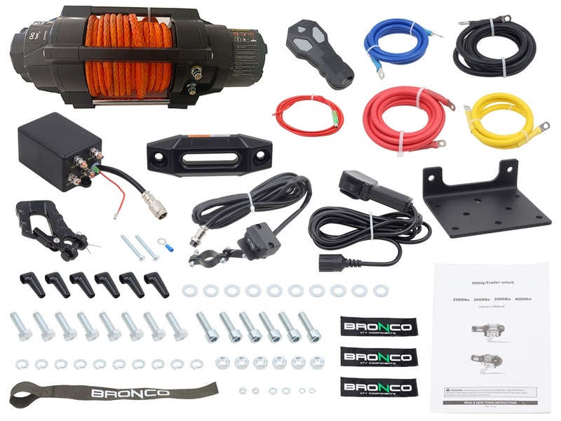 Bronco HDCS WINCH 4500 synthetic line, remote control - Image 4