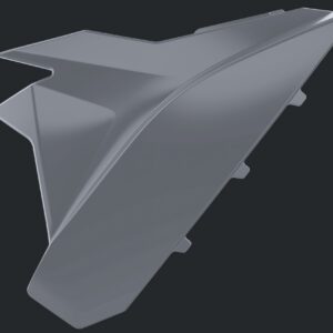 Polisport air filter box cover Beta RR (20-24) X-Trainer 23-24 Nardo Grey (10)