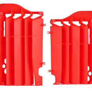 Polisport radiator louvers CRF450R 13-14 röd (24)