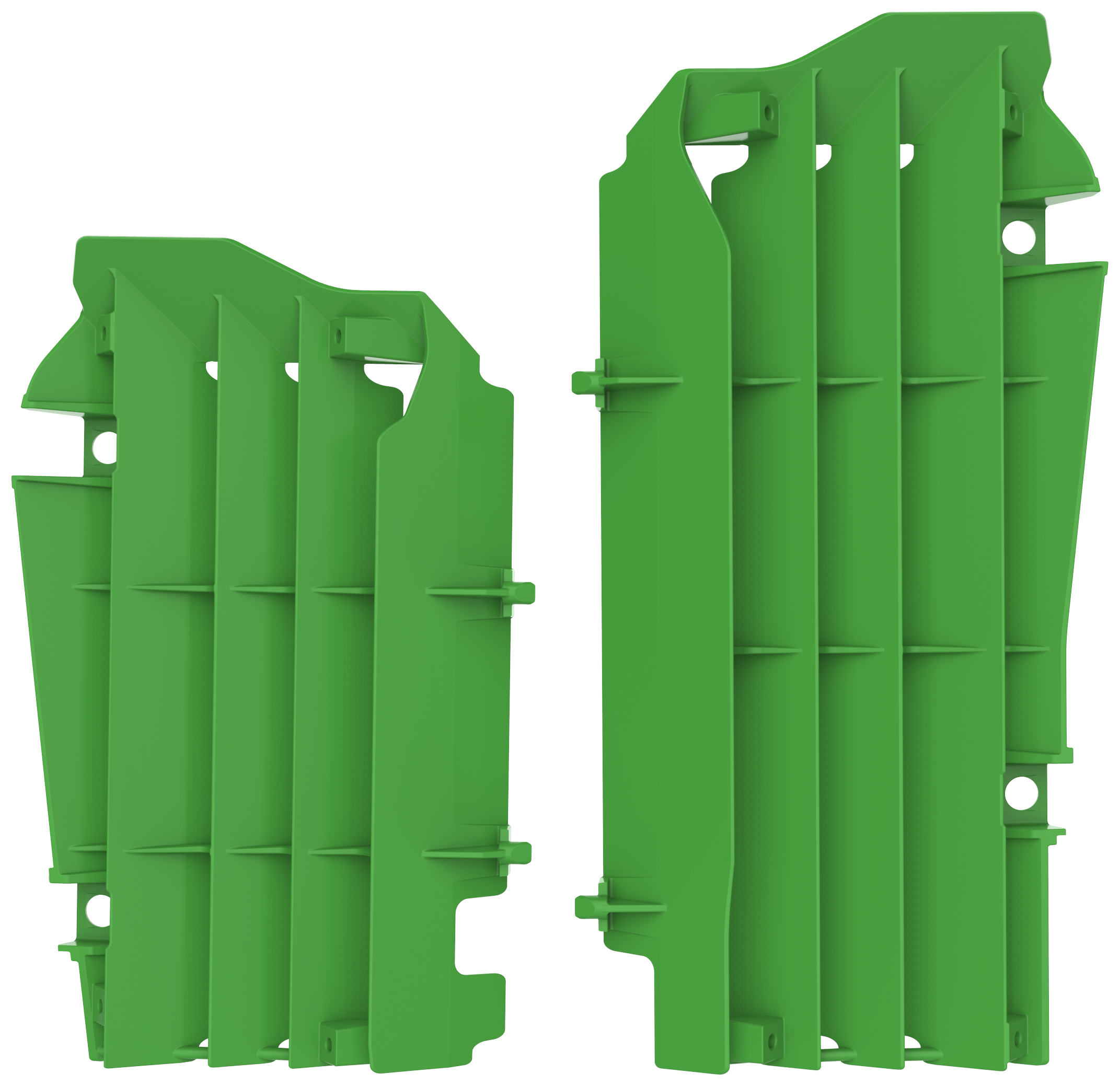Polisport radiator louvers KX250F 17-20 green (8)