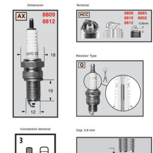 Champion Sparkplug 8809 Powersport