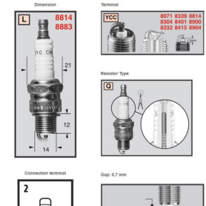 Champion Sparkplug 8814 Powersport