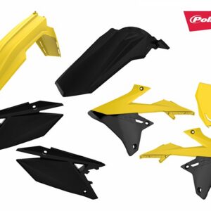 Polisport kit Suzuki RMZ450(18-..) RMZ250(19-..) Yellow/Black (1)