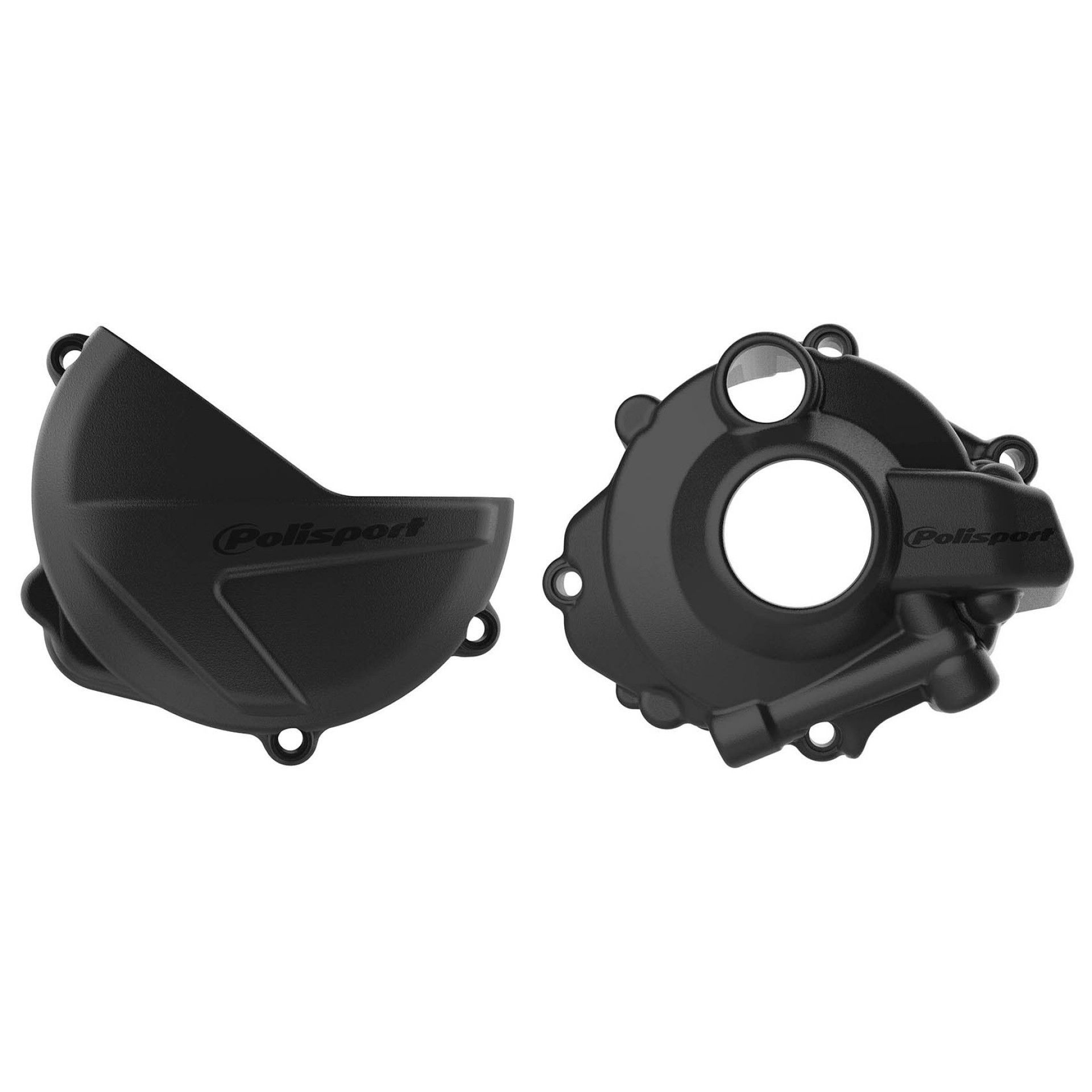 Polisport Kit Clutch+Ignition cover protector CRF250R/X (18-..) Black (18)