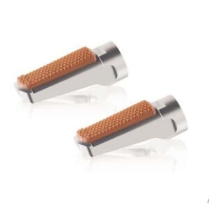 Puig Footpegs Vintage+Rubber Rig/Left C/Silver