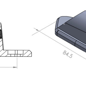 Puig Adapter Left Side Hi-Tech I,Ii,Iii,F1,Gt C/N