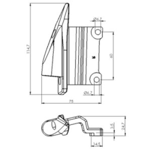 Puig Right Adapter Back Mirror Hi-Tech I,Ii,Iii,Gt,F1
