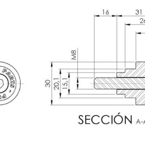 Puig Adapter Rear Mirror Hi-Tech Iv/Mp/Tracker Scou