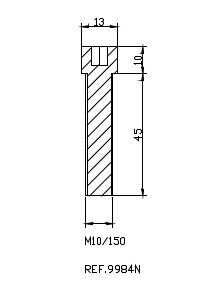 Puig Adapter M10/150 Right Rear Mirror Hi-Tech Bmw