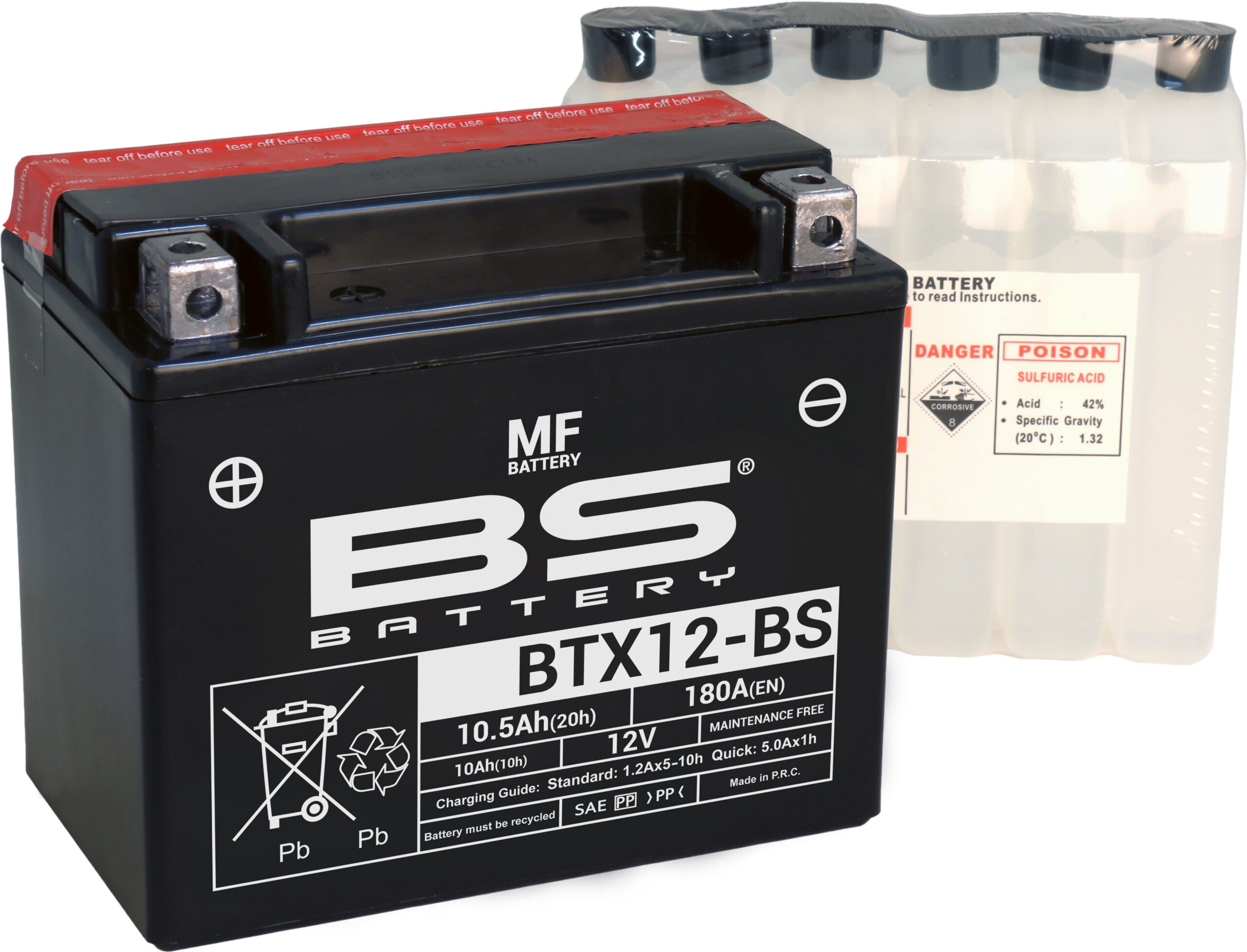 BS Battery BTX12-BS MF (cp) Maintenance Free
