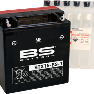 BS Battery BTX16-BS-1 MF (cp) Maintenance Free