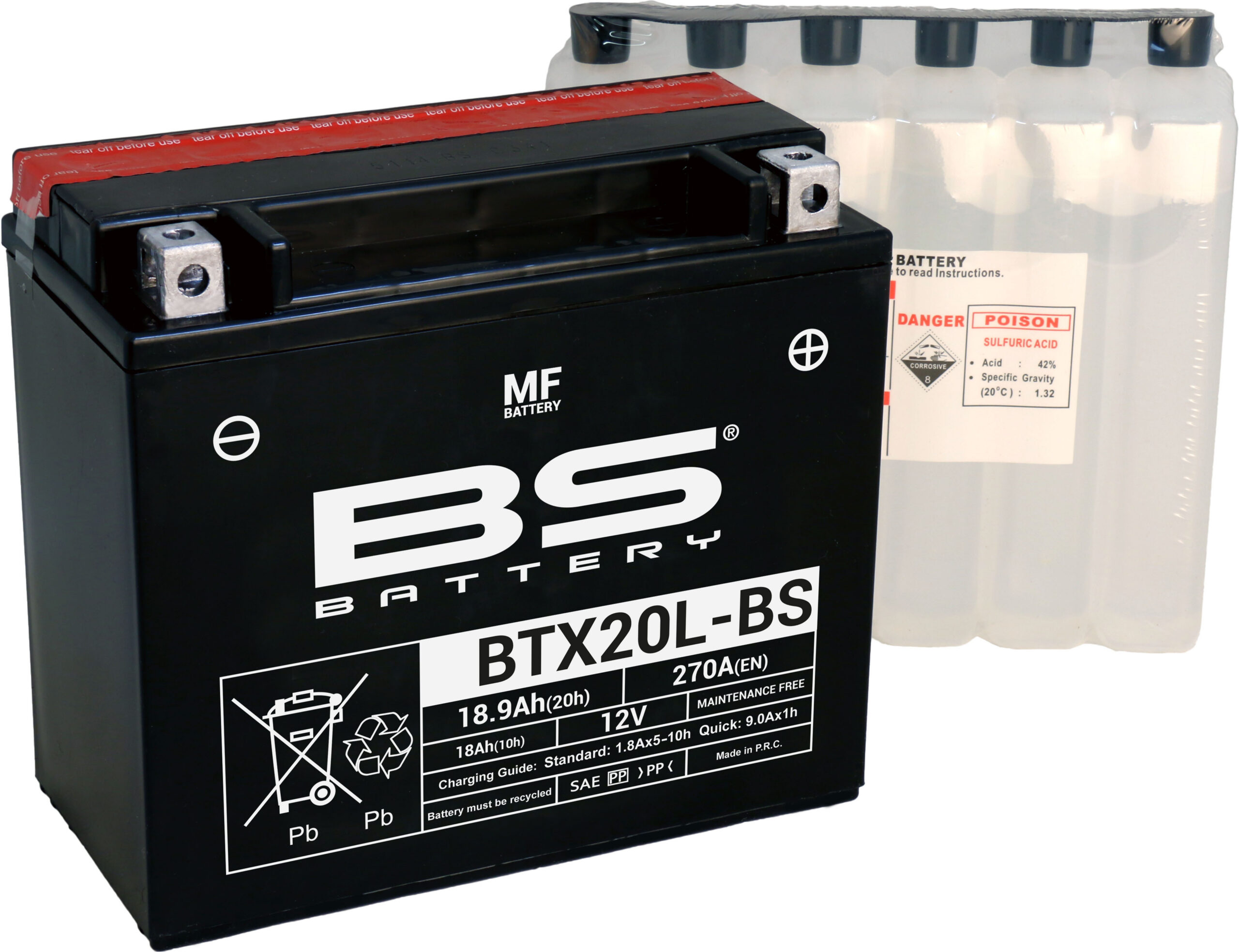 BS Battery BTX20L-BS MF (cp) Maintenance Free