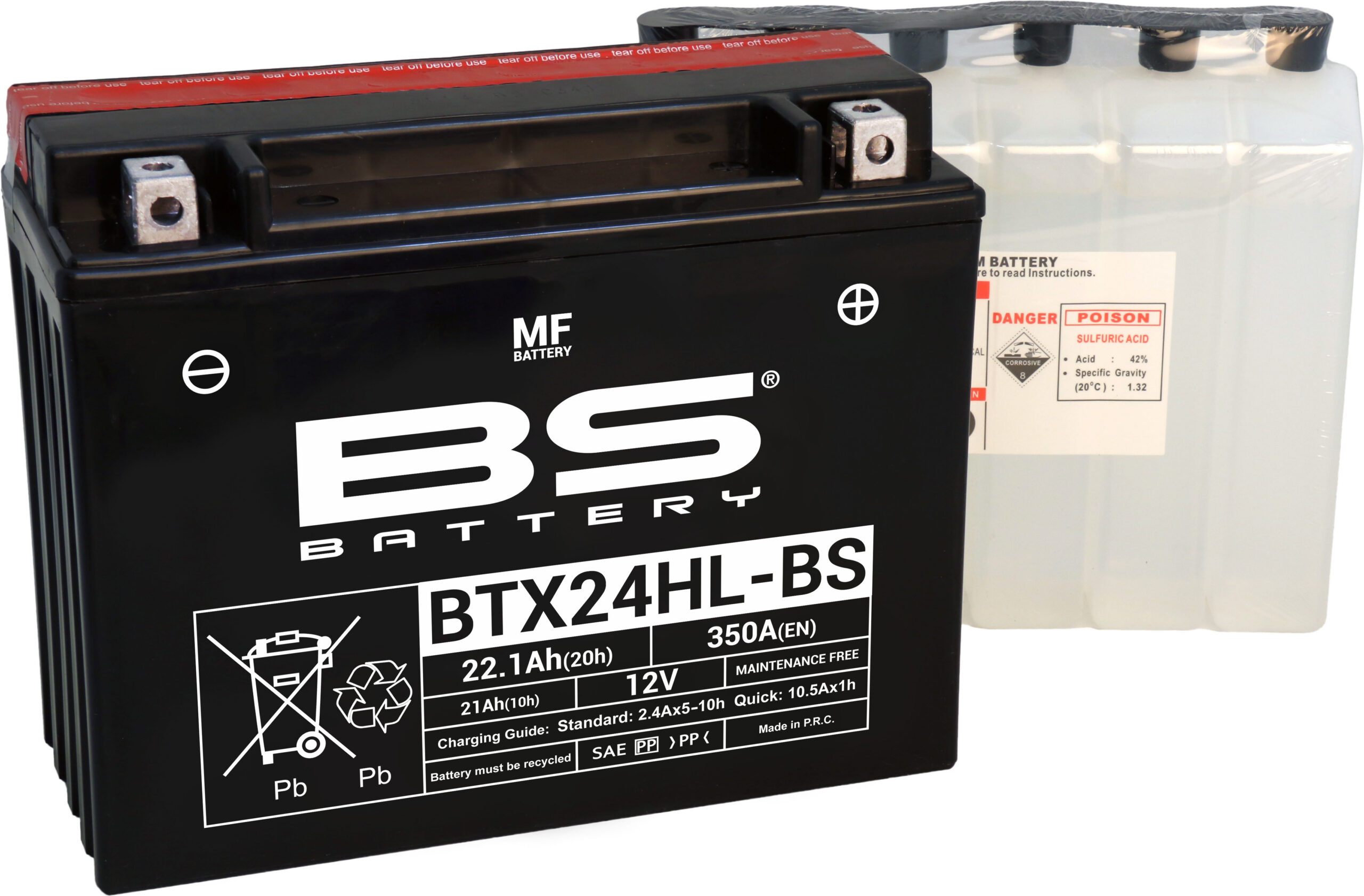 BS Battery BTX24HL-BS MF (cp) Maintenance Free