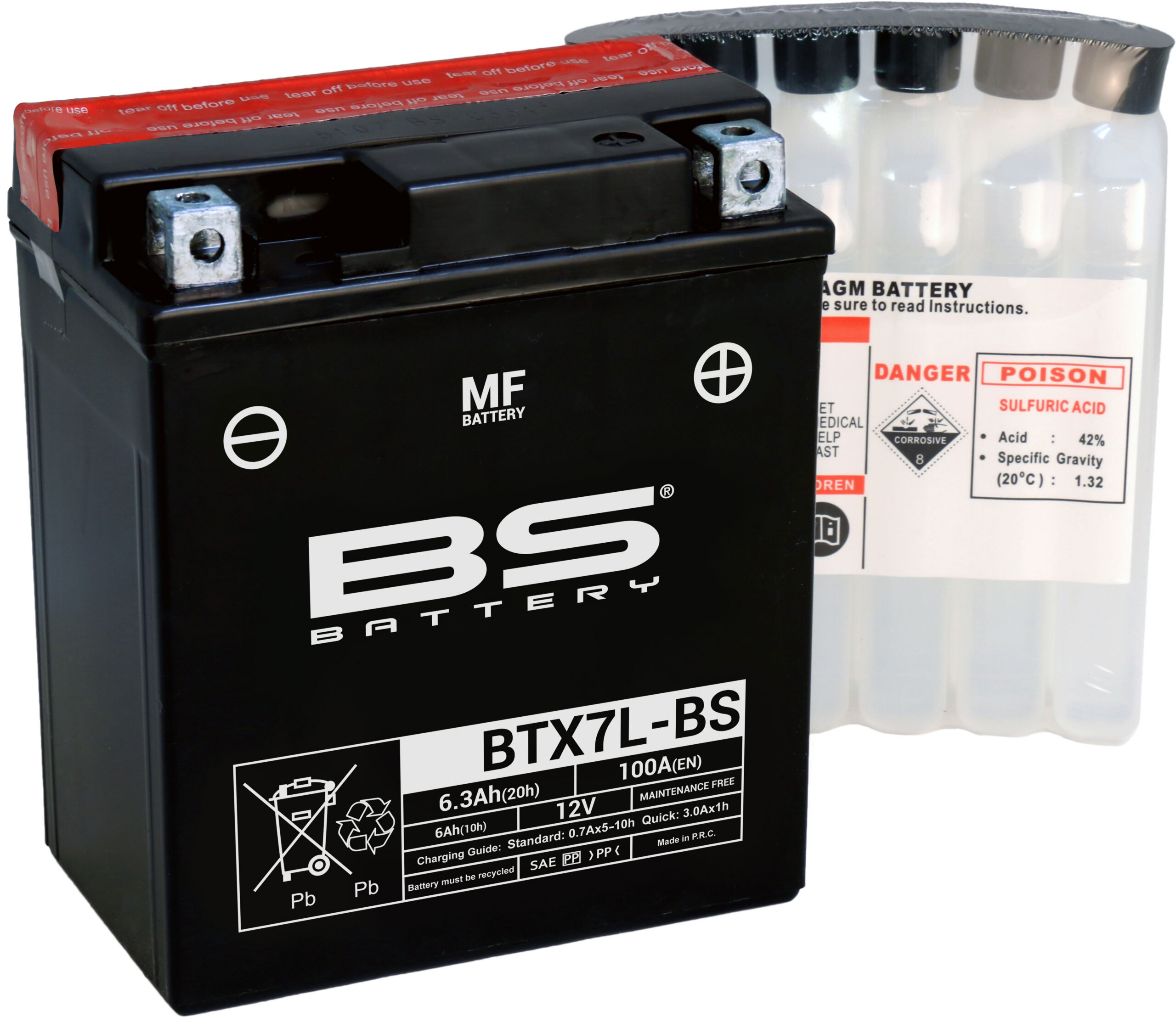 BS Battery BTX7L-BS MF (cp) Maintenance Free