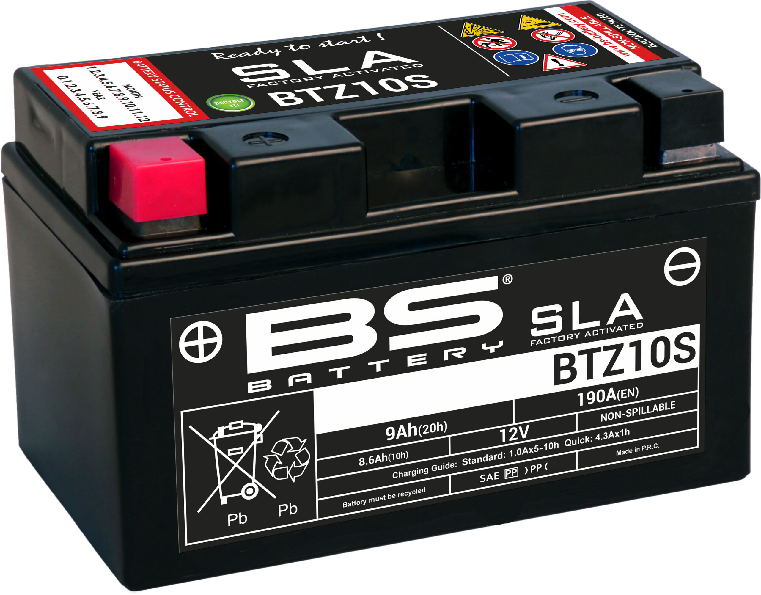 BS Battery BTZ10S (FA) SLA - Sealed & Activated