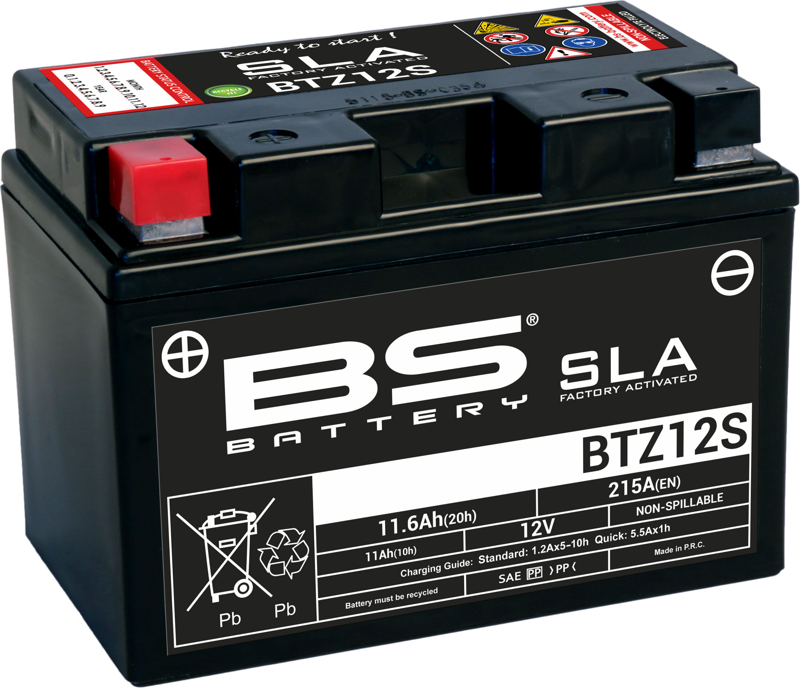 BS Battery BTZ12S (FA) SLA - Sealed & Activated