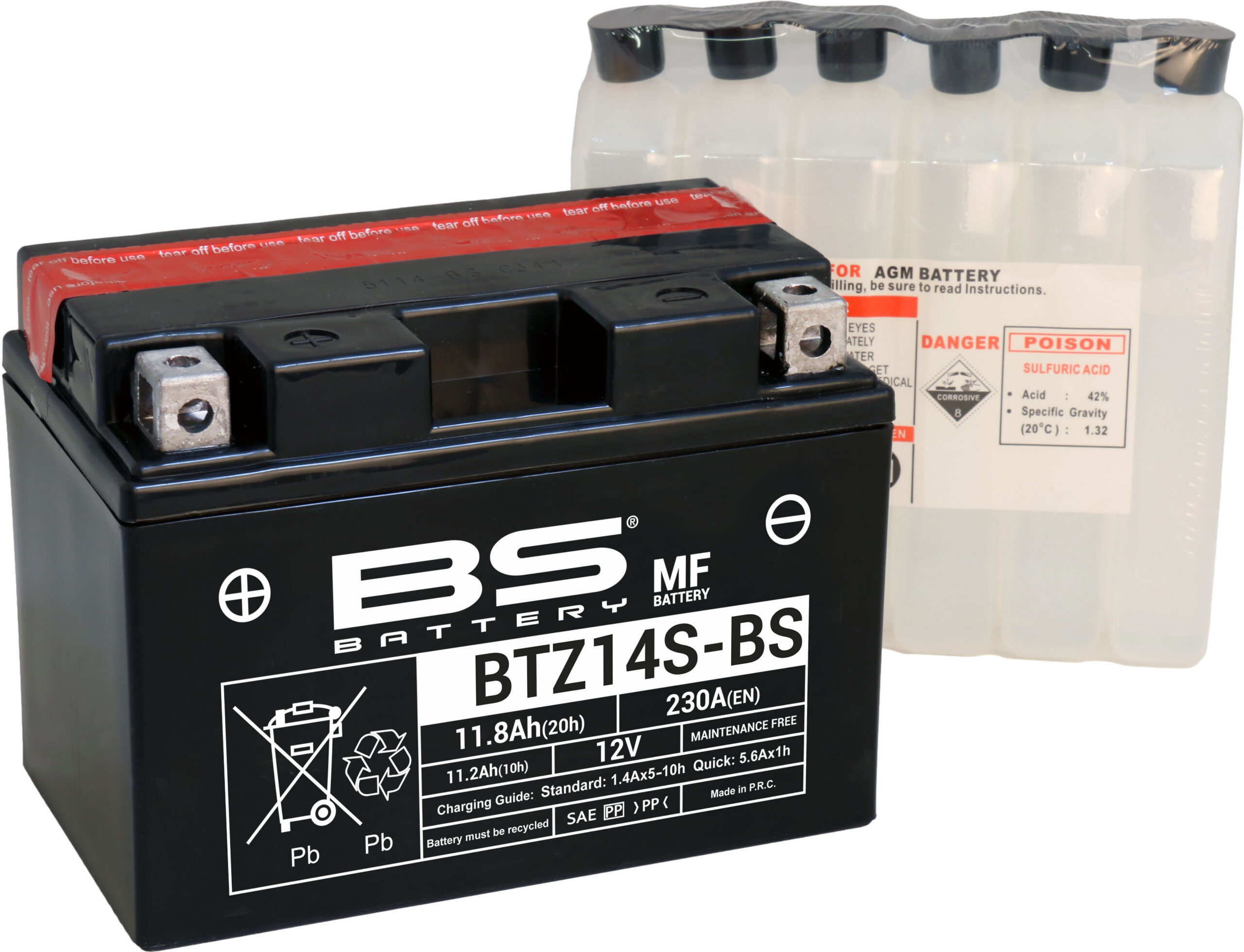 BS Battery BTZ14S-BS MF (cp) Maintenance Free