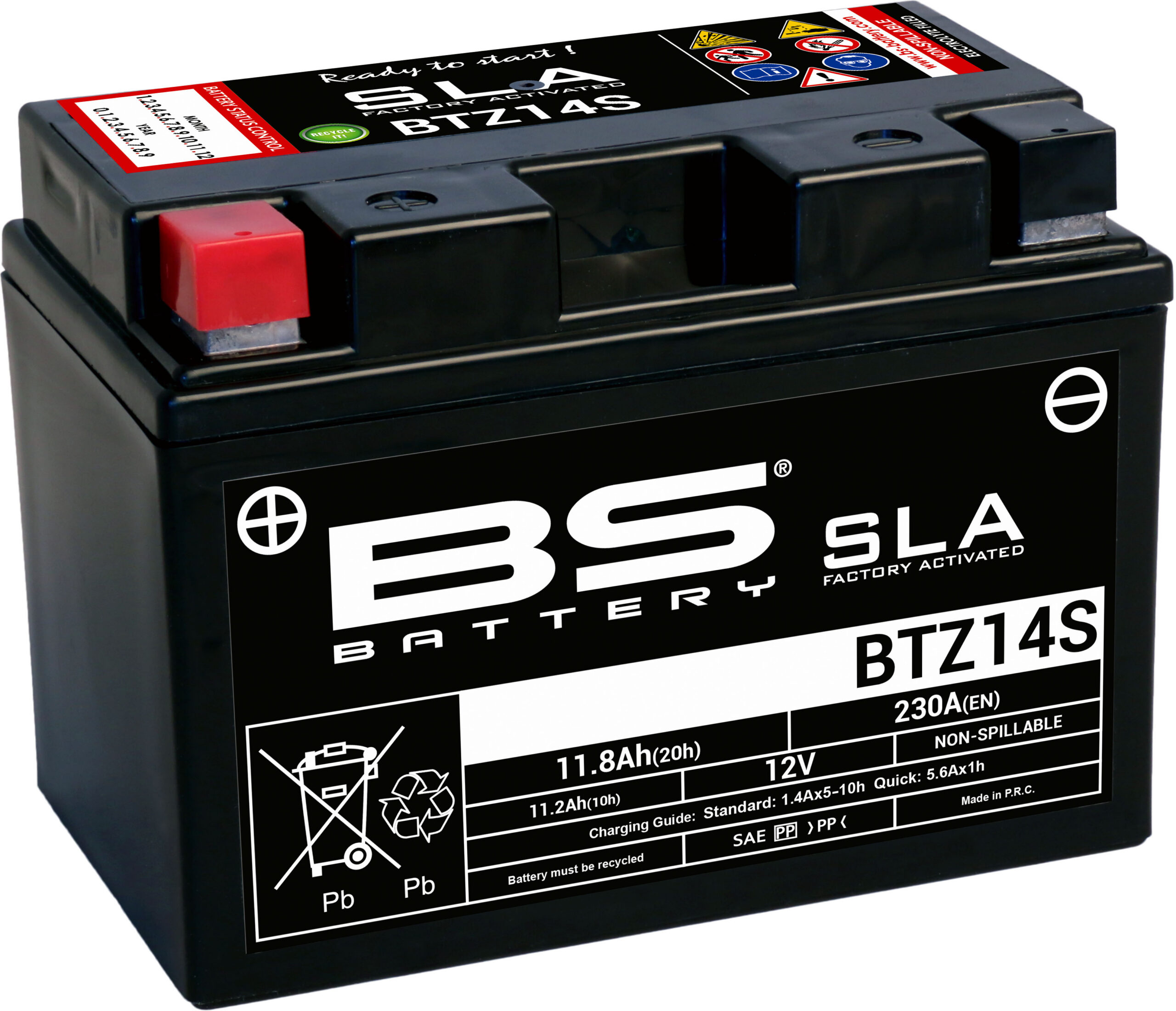 BS Battery BTZ14S (FA) SLA - Sealed & Activated