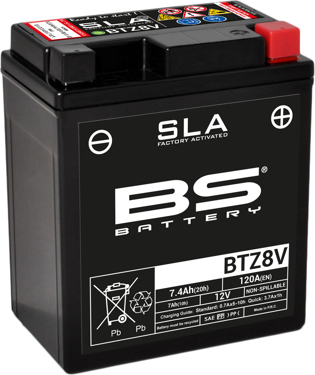 BS Battery BTZ8V (FA) SLA - Sealed & Activated