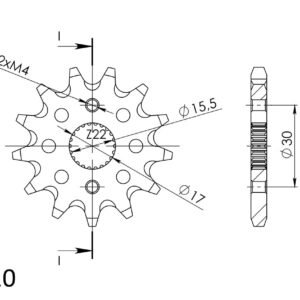 Supersprox Front sprocket 1256.13