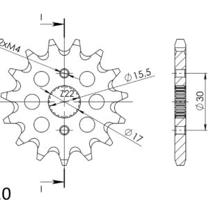 Supersprox / JT Front sprocket 1256.15