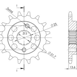 Supersprox Front sprocket 1307.15