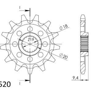 Supersprox / JT Front sprocket 1324.13