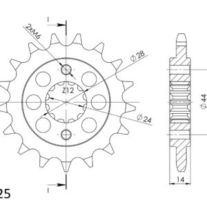 Supersprox Front sprocket 1372.17
