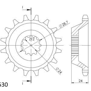 Supersprox / JT Front sprocket 528.17