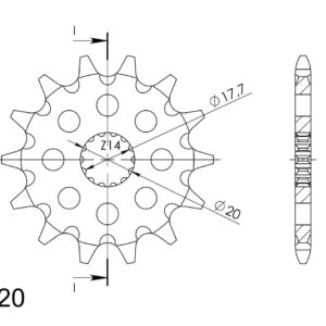 Supersprox / JT Front sprocket 564,12